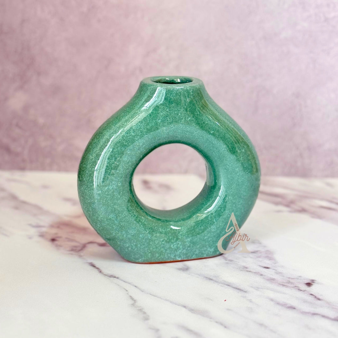 Vase artisanal Tafoukt vernis petit