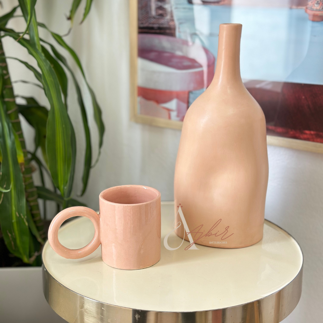 Vase artisanal bouteille nude grand
