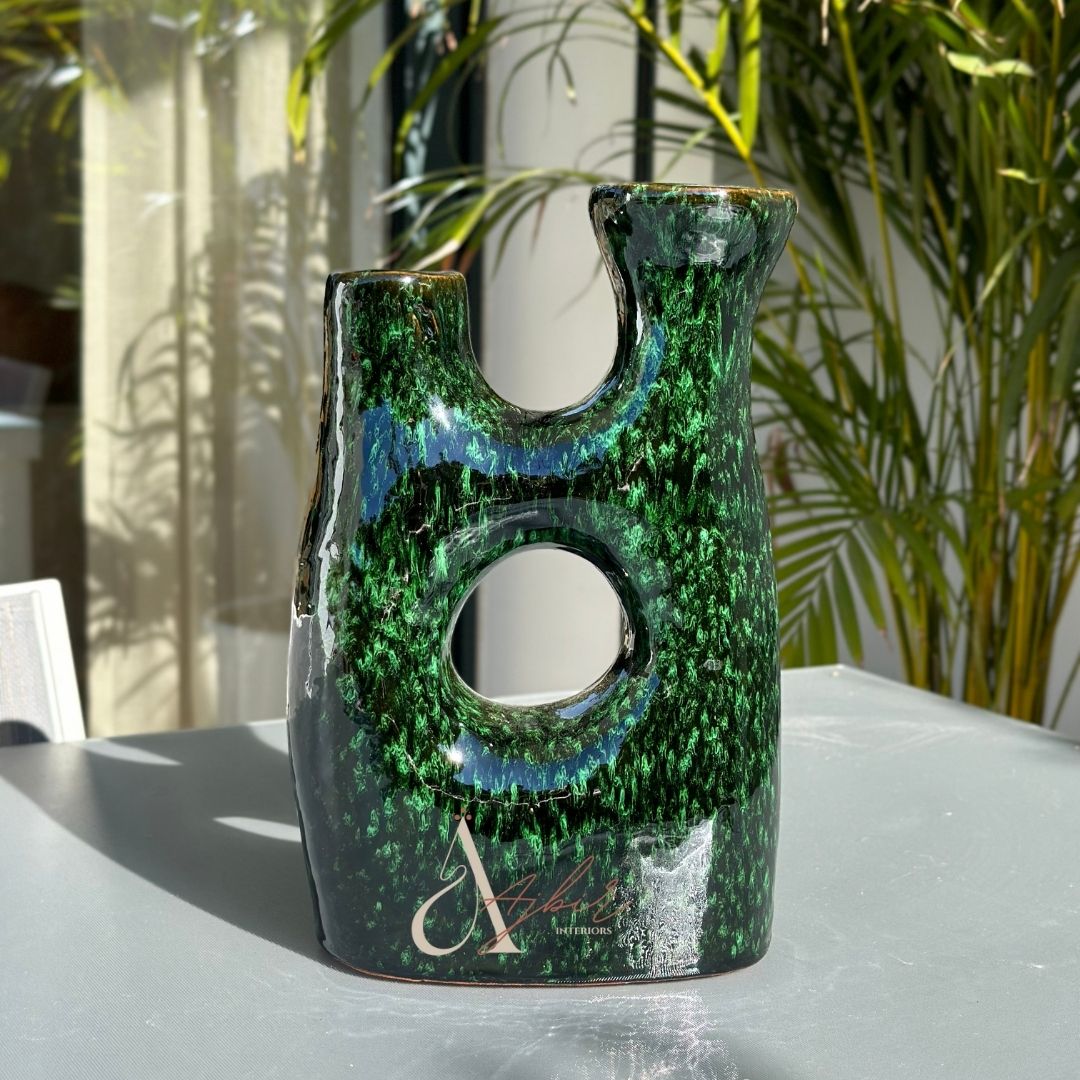 Vase artisanal Tagdourt vernis