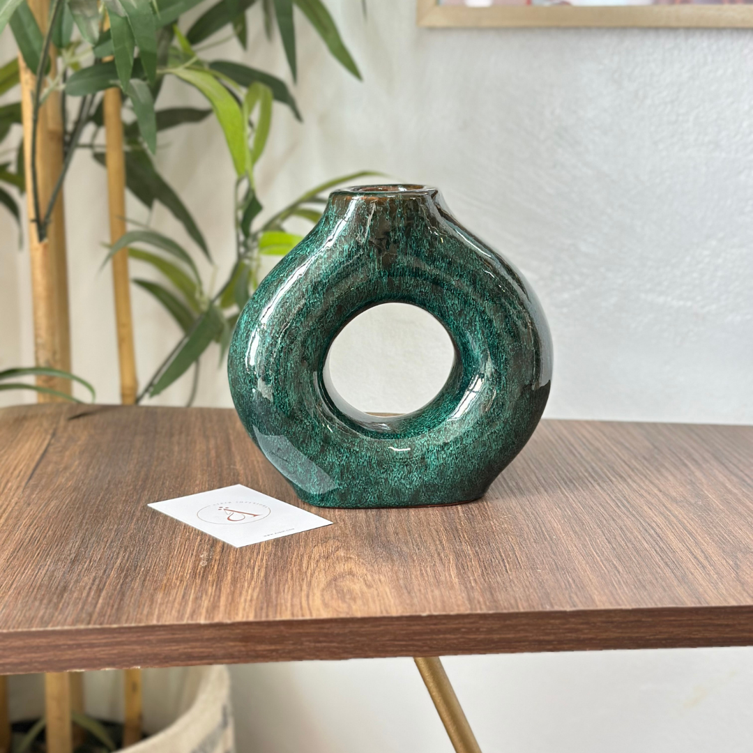 Vase artisanal Tafoukt vernis petit