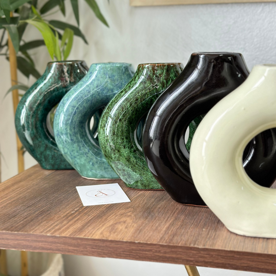 Vase artisanal Tafoukt vernis petit