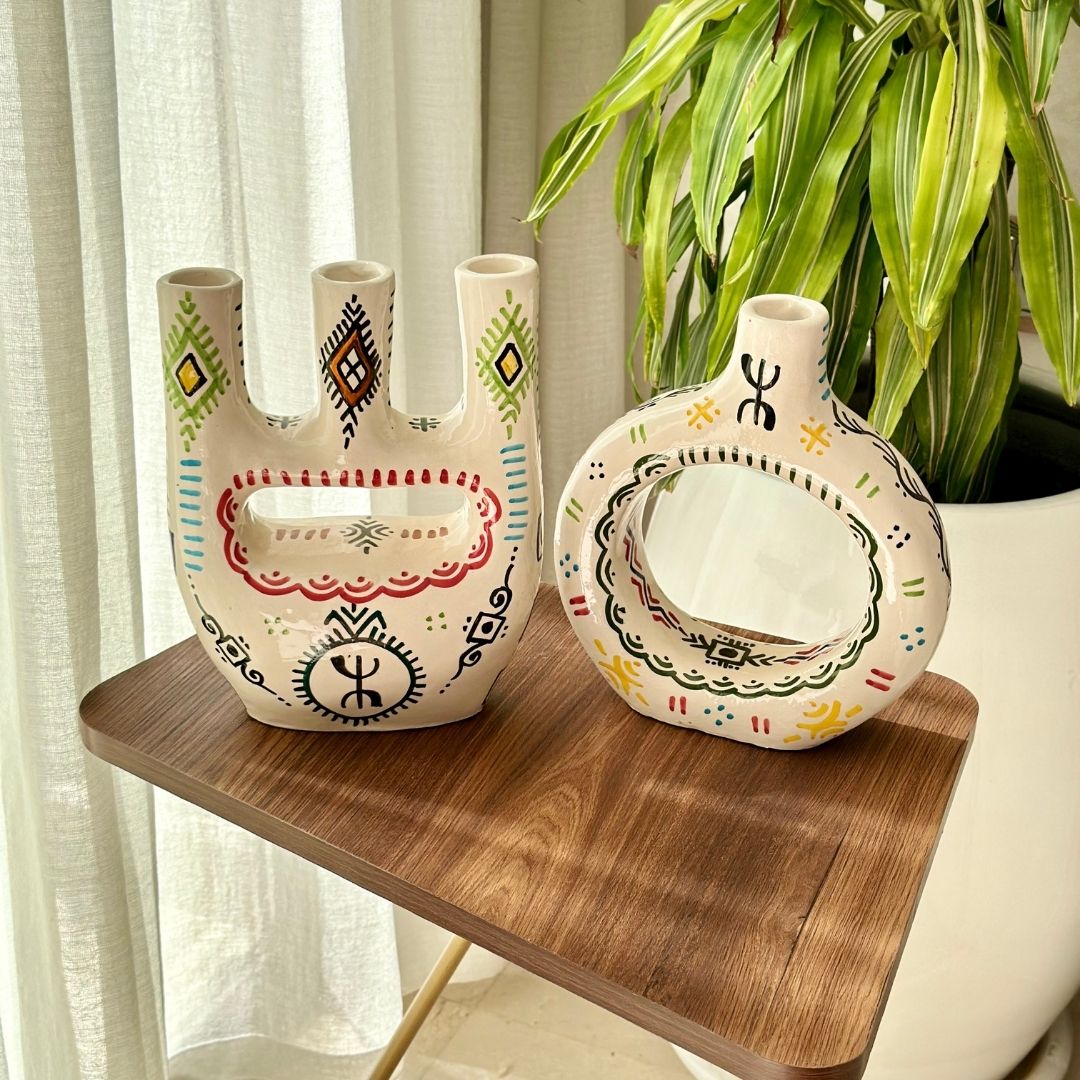 Vase artisanal Tafoukt Amazigh Touda
