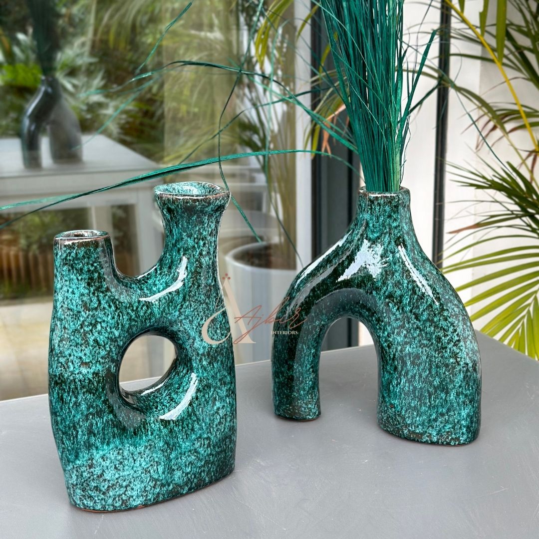 Vase artisanal Tagdourt vernis