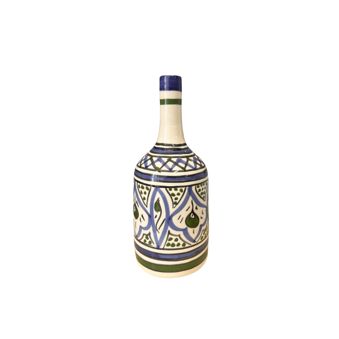 Vase artisanal bouteille zellige