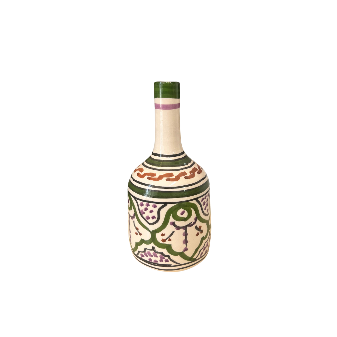 Vase artisanal bouteille zellige