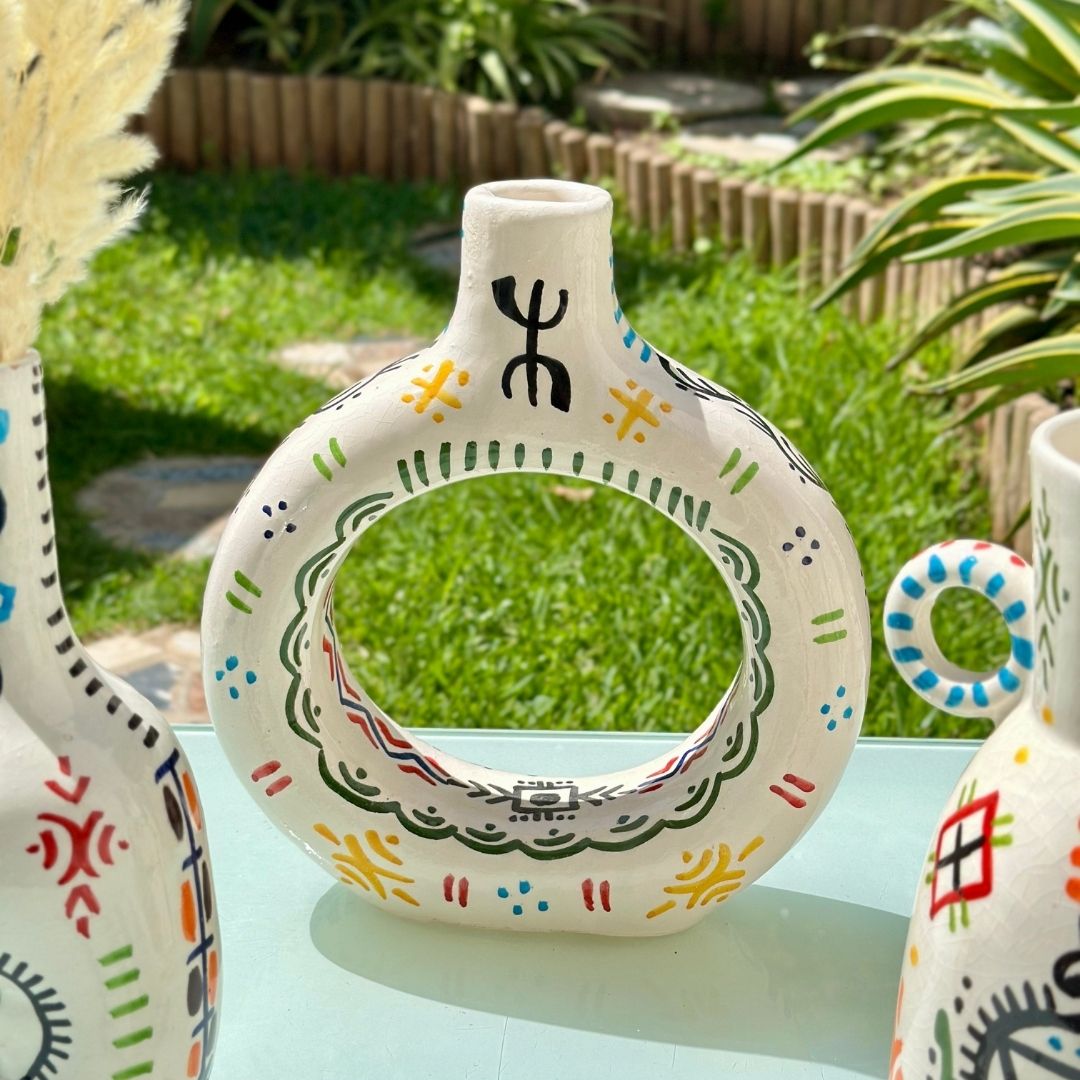 Vase artisanal Tafoukt Amazigh Touda