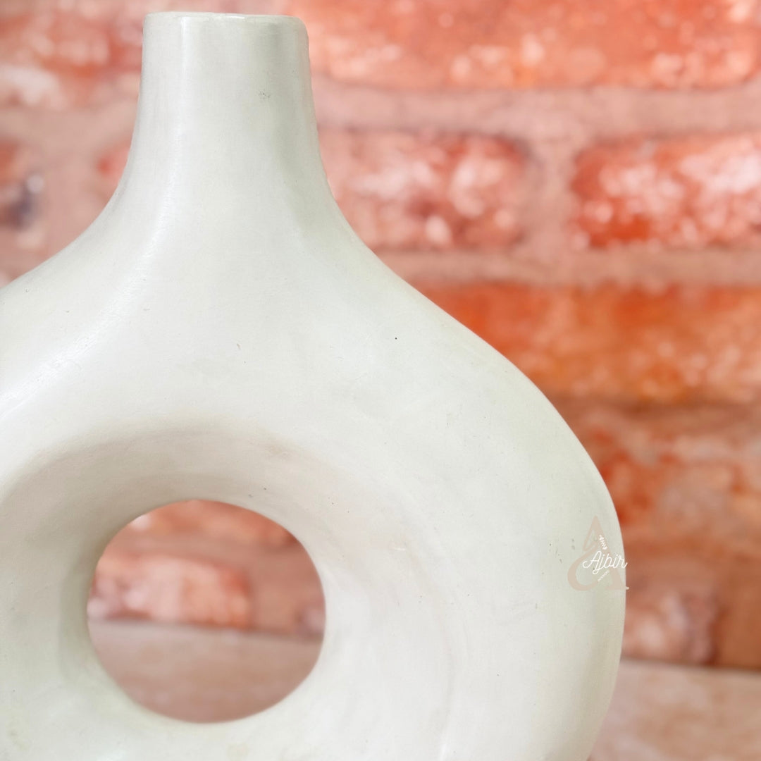 Vase artisanal Ayur crème