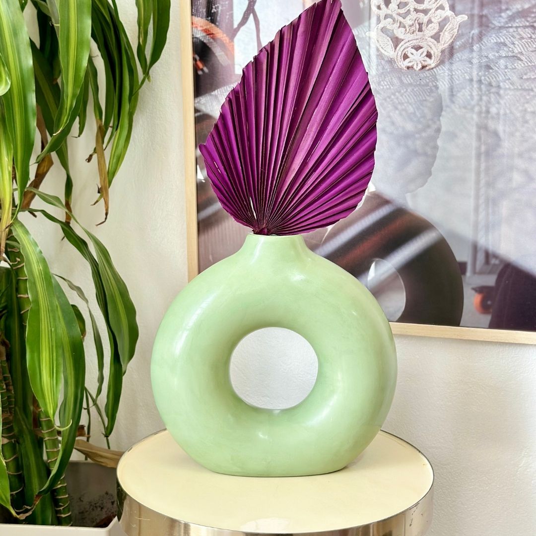 Vase artisanal Tafoukt bombé mat
