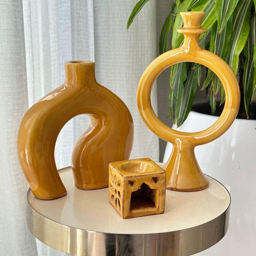 Vase artisanal Atlas vernis