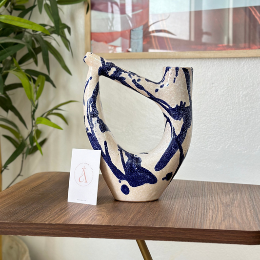 Vase Atbir en terre cuite vernis