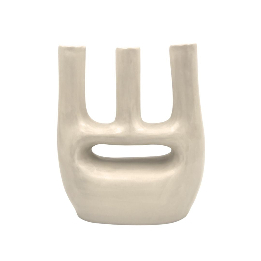 Vase artisanal Afous mat grand