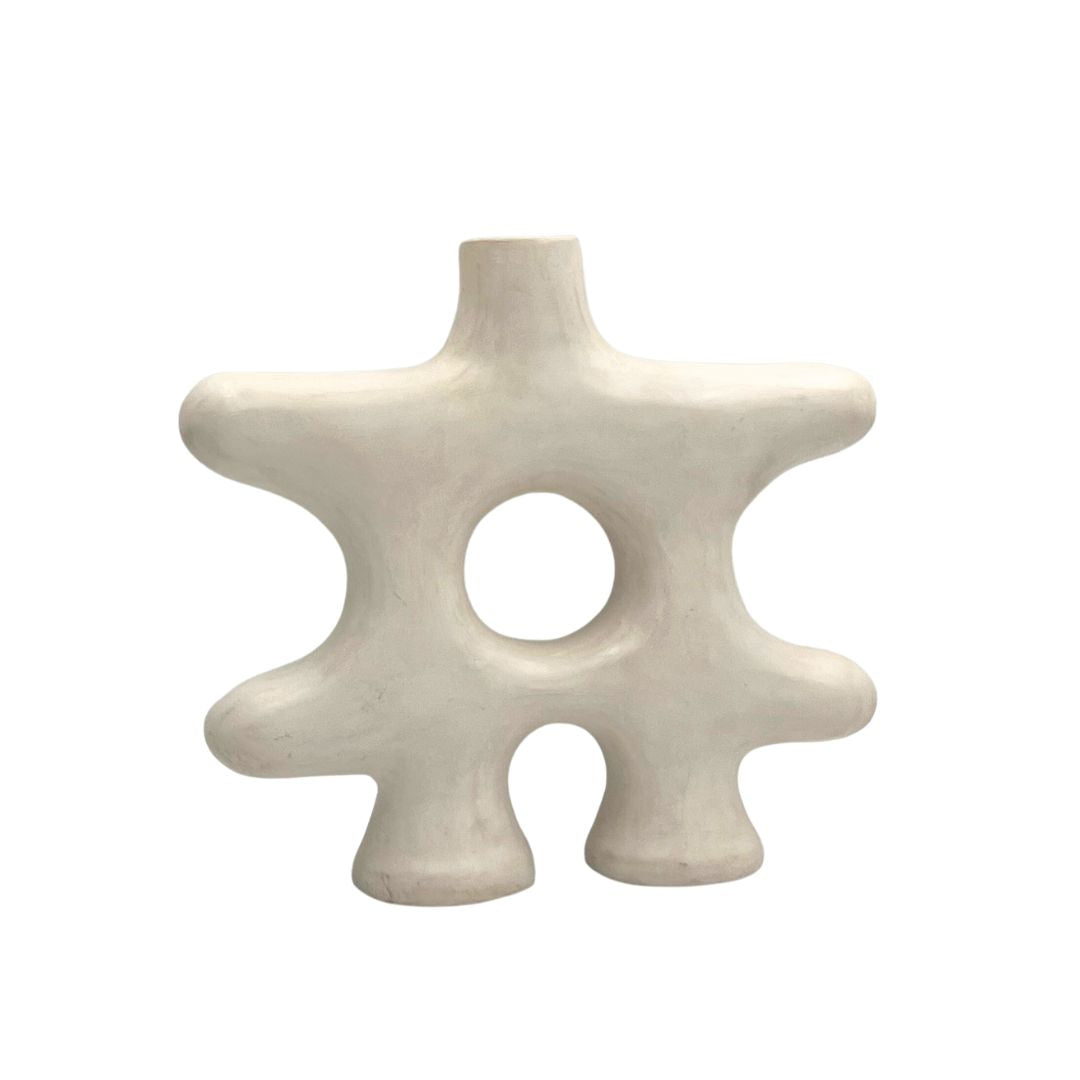 Vase artisanal Titrit crème