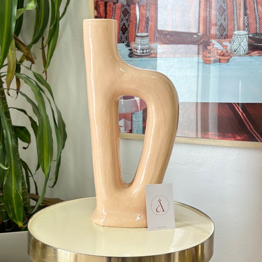 Vase Inana beige