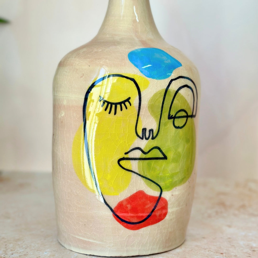 Vase bouteille Oudm coloré