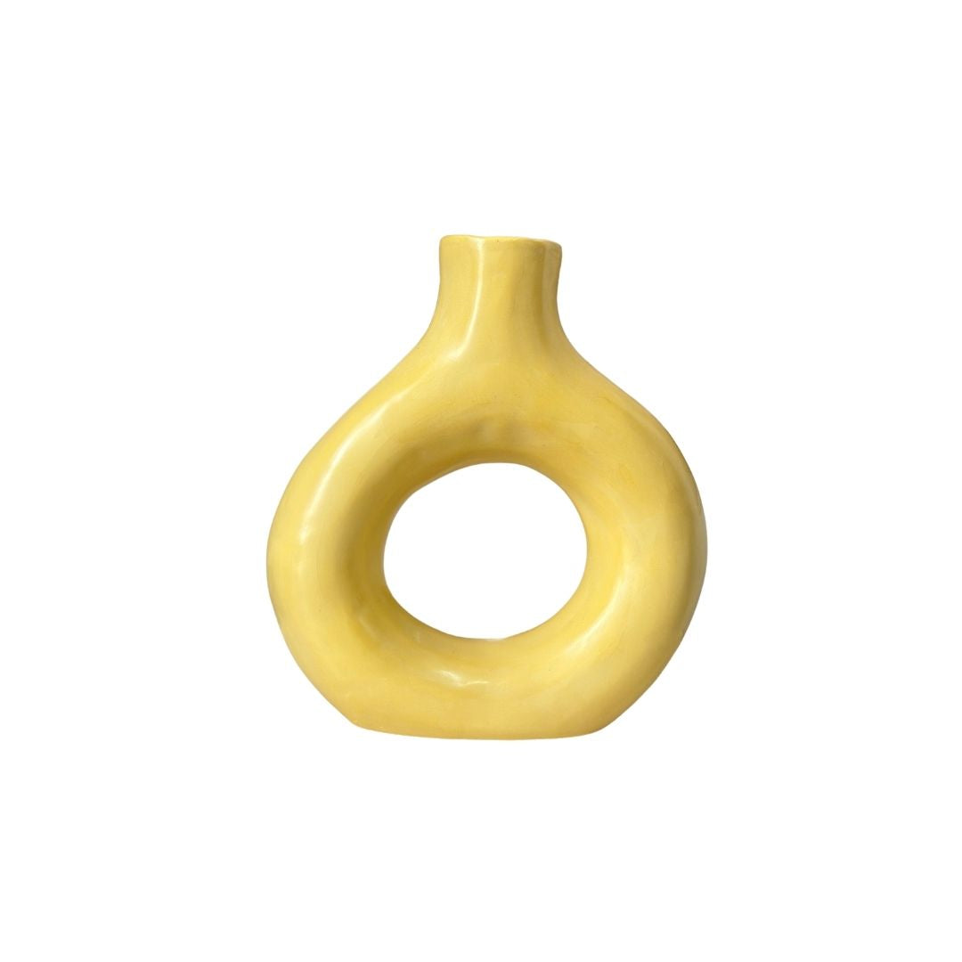 Vase Tafoukt jaune mat