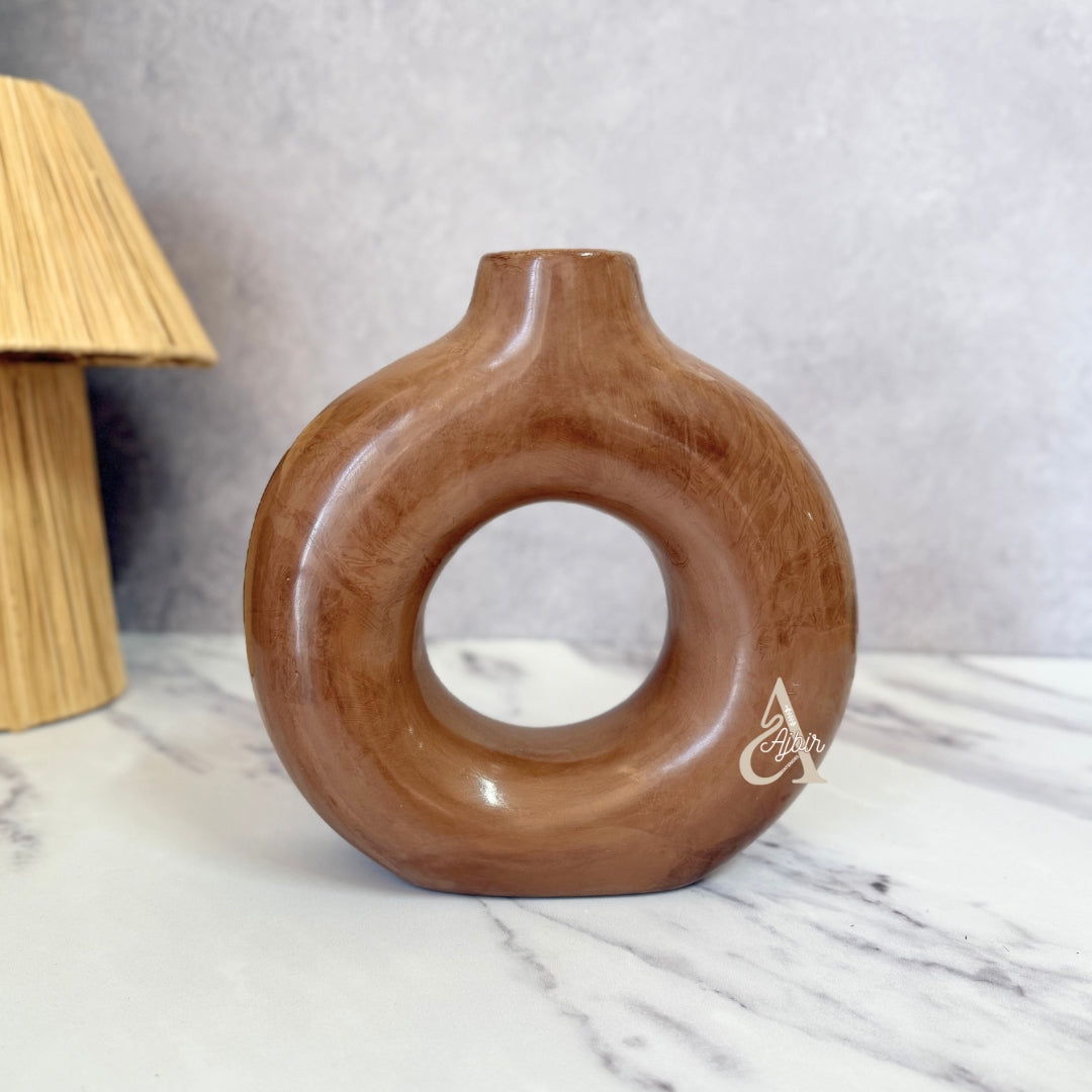 Vase artisanal Tafoukt moyen mat