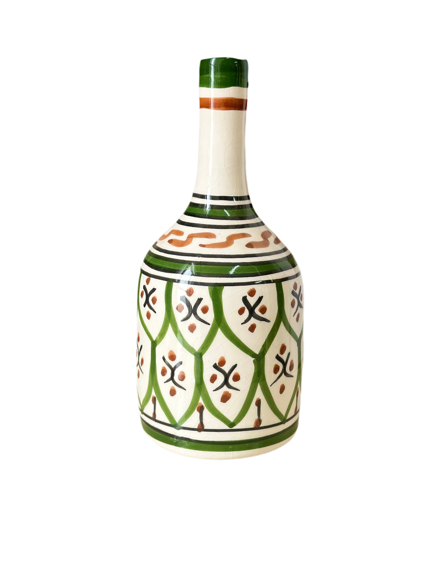 Vase artisanal bouteille zellige