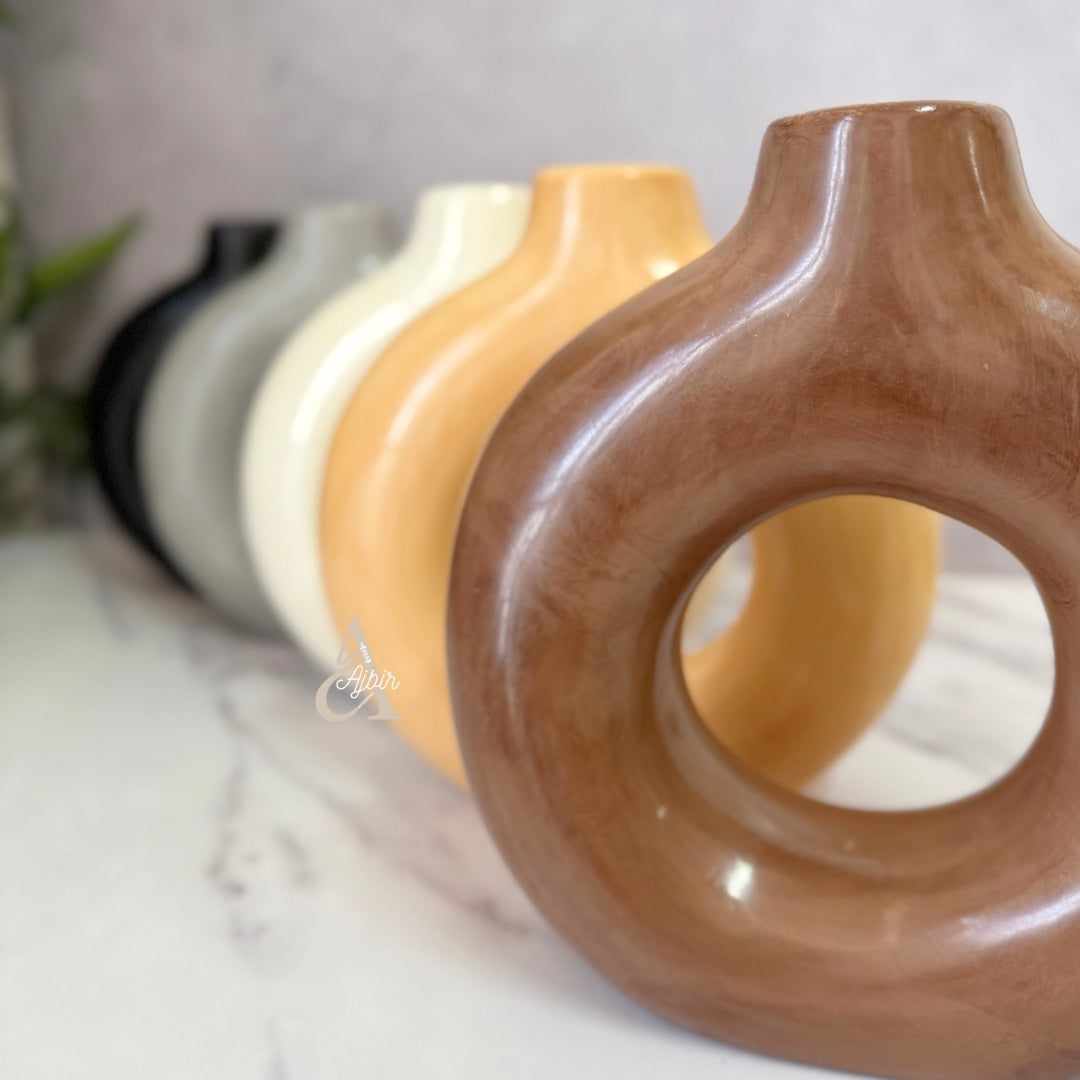 Vase artisanal Tafoukt moyen mat