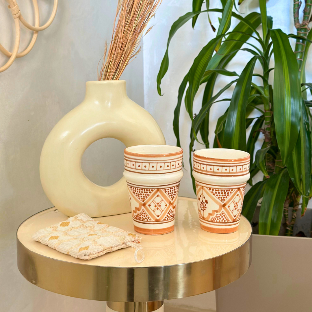 Vase artisanal Tafoukt moyen mat