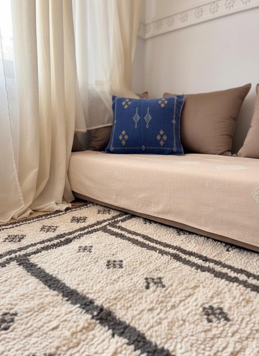 Indigo Amazigh Pillow 50x50cm