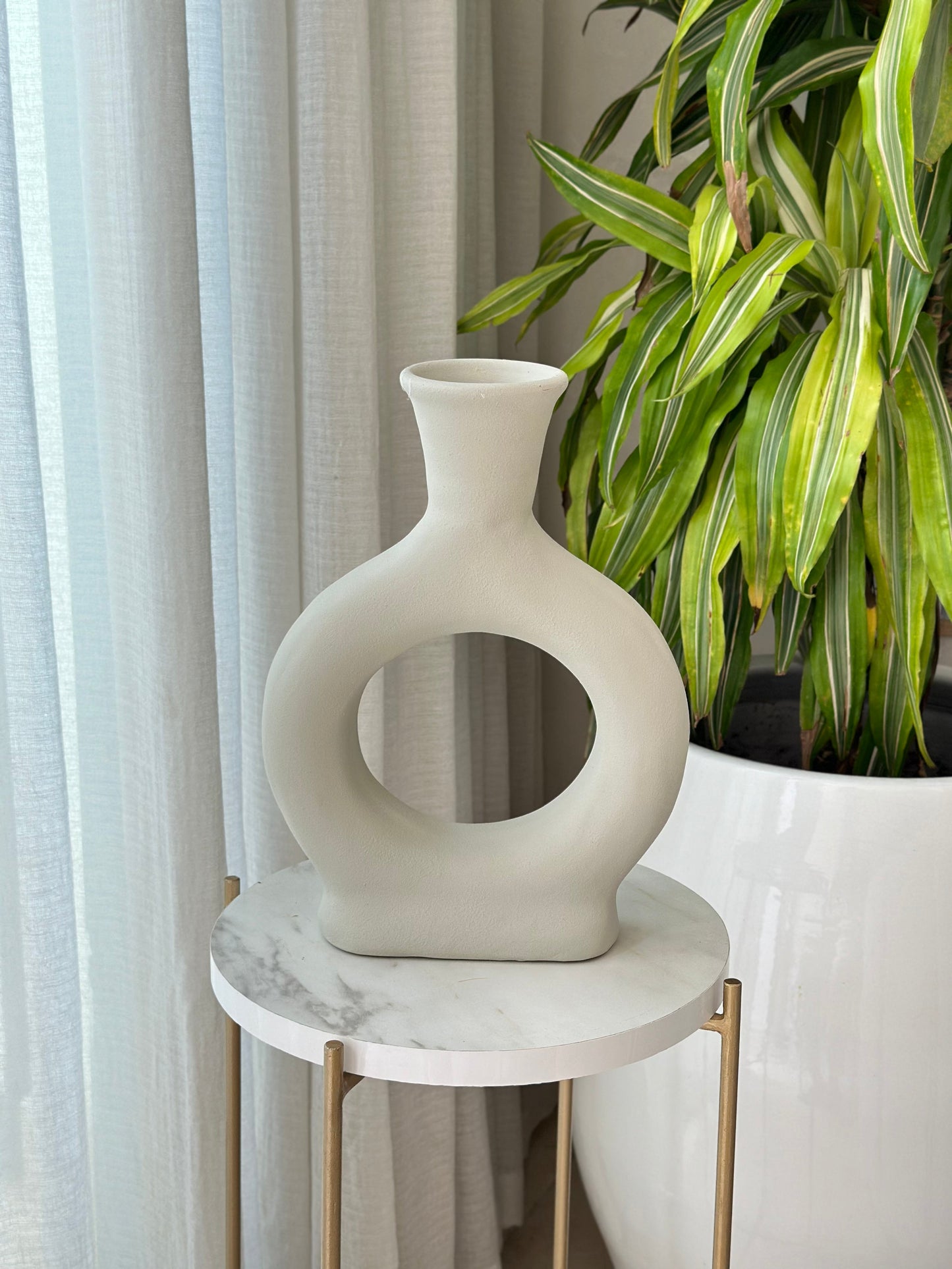 Vase artisanal Aram crème