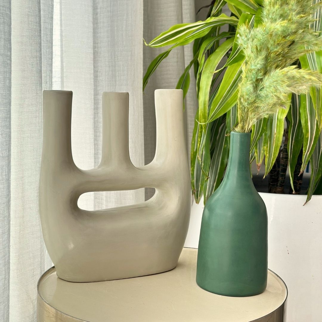 Vase artisanal Afous mat grand
