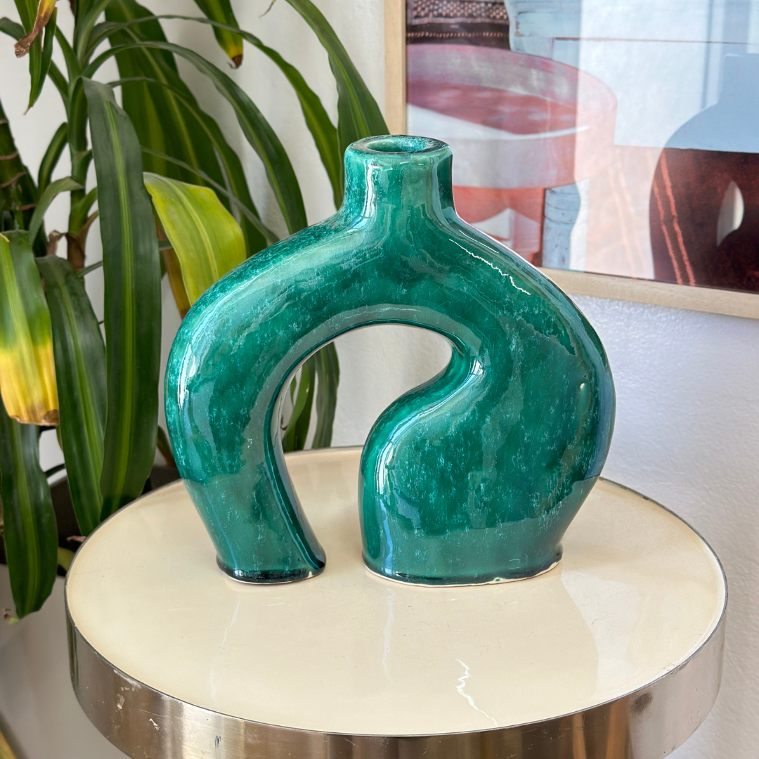 Vase artisanal Atlas vernis