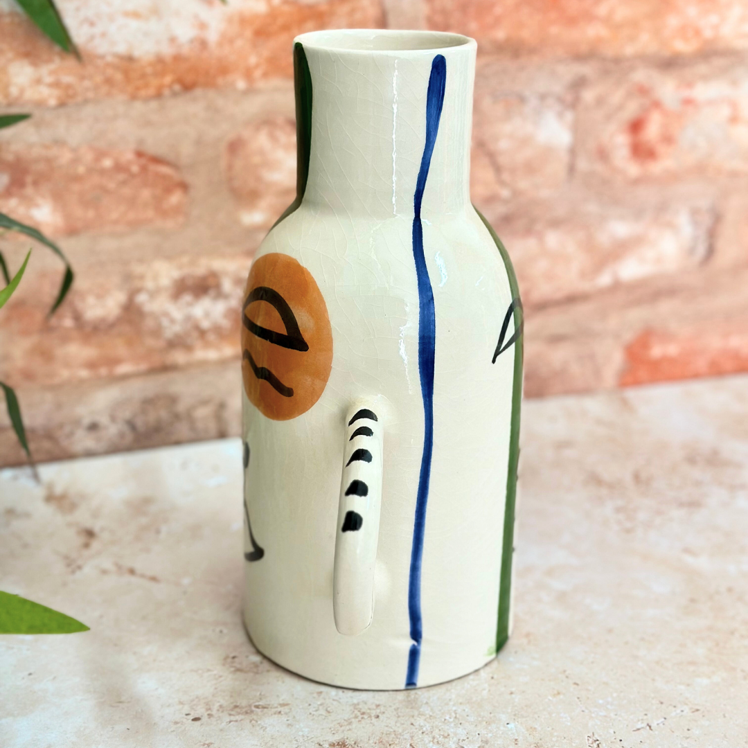 Vase artisanal Taboukalt Oudm vert