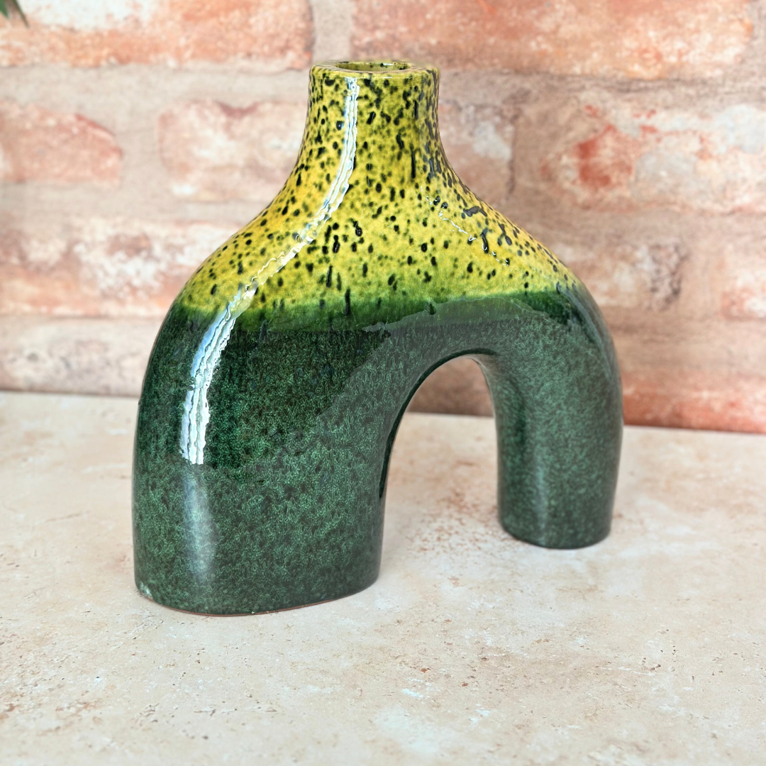 Vase artisanal Azul vernis