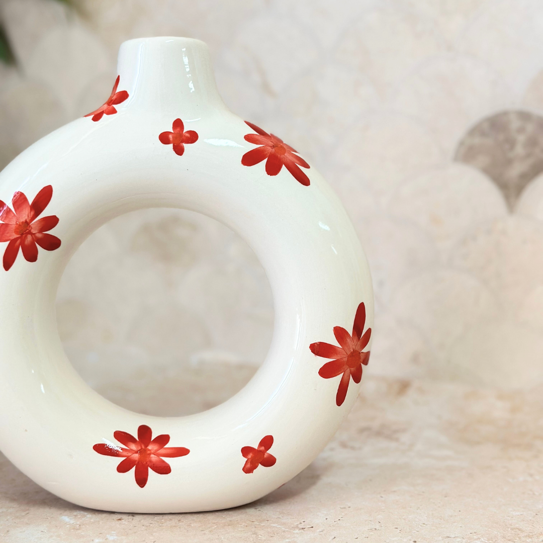 Vase Tafoukt fleuri