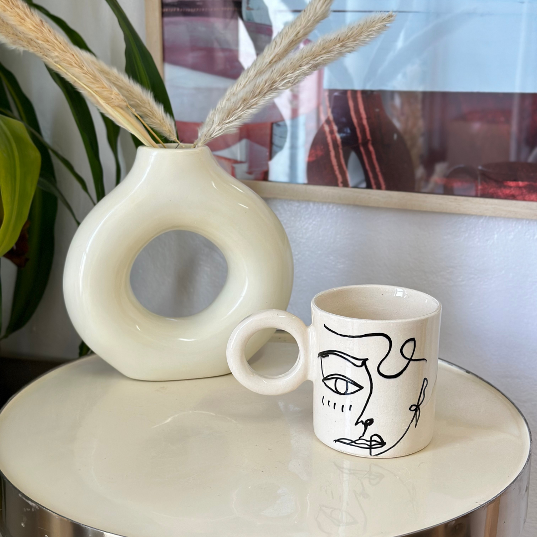 Vase artisanal Tafoukt moyen mat