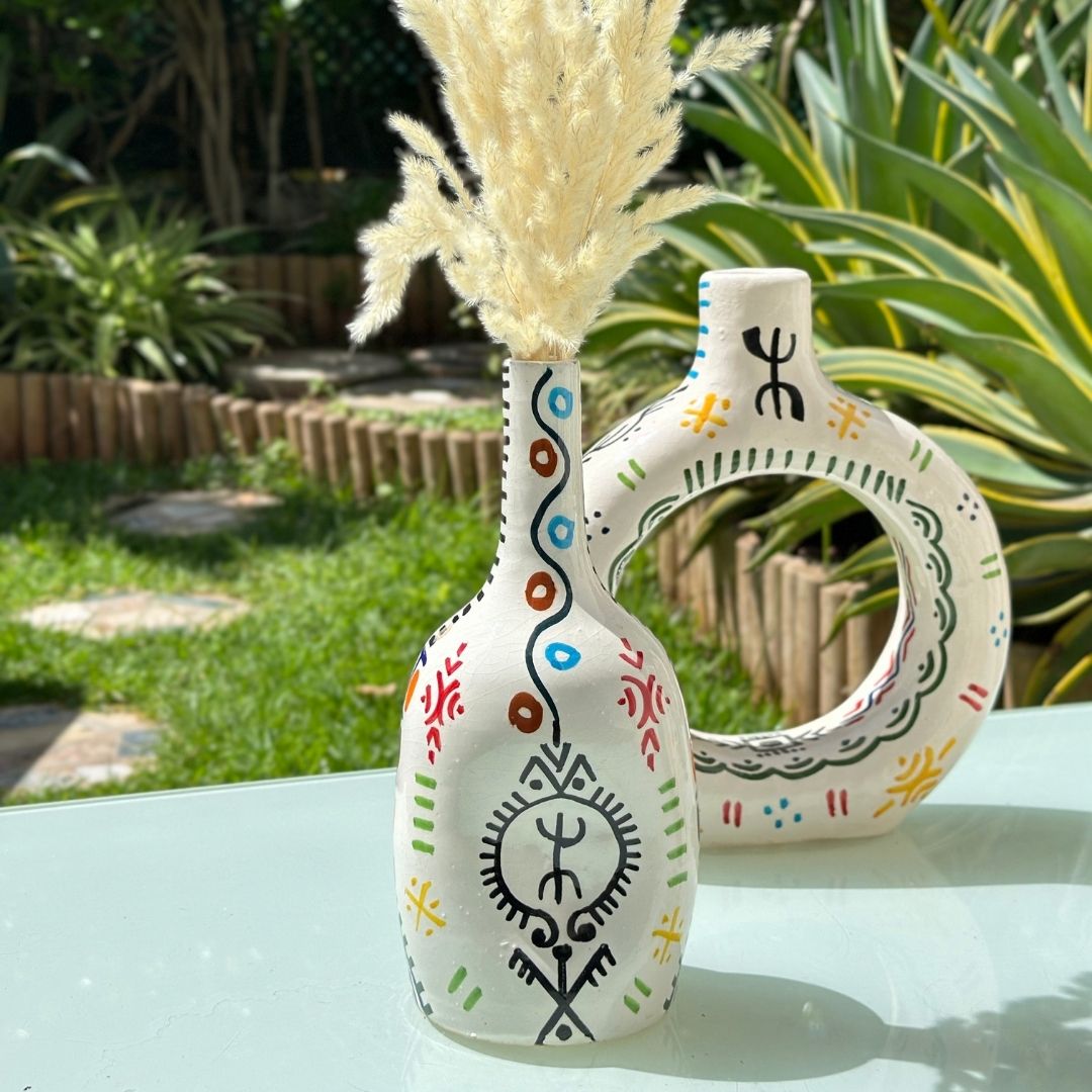 Vase artisanal Tafoukt Amazigh Touda