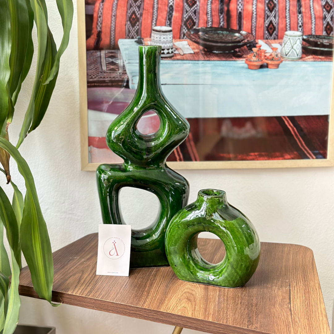 Vase artisanal Agmar vernis