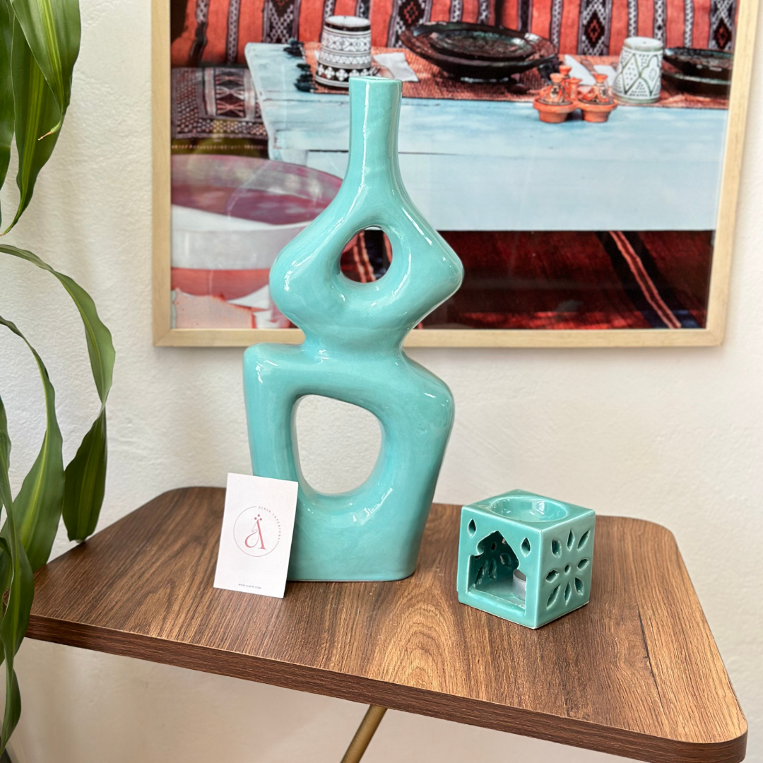 Vase artisanal Agmar vernis