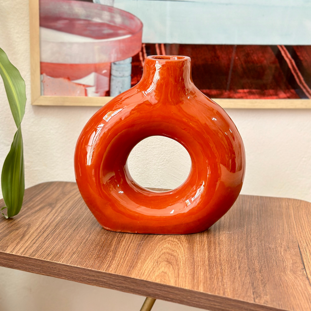 Vase Tafoukt rouge tomette