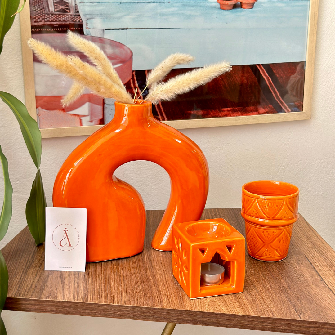 Vase artisanal Atlas vernis